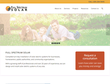 Tablet Screenshot of fullspectrumsolar.com